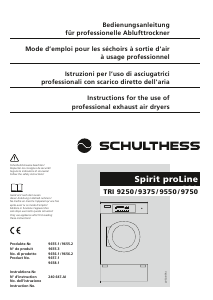 Bedienungsanleitung Schulthess Spirit proLine TRI 9750 Trockner