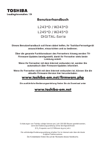 Bedienungsanleitung Toshiba 32L2434 LED fernseher