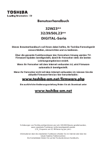 Bedienungsanleitung Toshiba 50L2353 LED fernseher