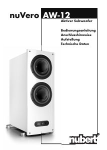 Bedienungsanleitung Nubert nuVero AW-12 Subwoofer