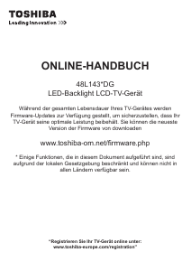 Bedienungsanleitung Toshiba 48L1433 LED fernseher