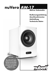 Bedienungsanleitung Nubert nuVero AW-17 Subwoofer
