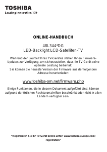 Bedienungsanleitung Toshiba 48L3443 LED fernseher