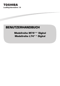 Bedienungsanleitung Toshiba 55M7463 LED fernseher