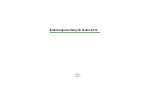 Bedienungsanleitung Nokia 6270 Handy