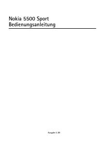 Bedienungsanleitung Nokia 5500 Sport Handy