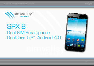 Bedienungsanleitung Simvalley SPX-8 Handy