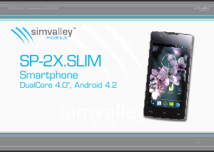 Bedienungsanleitung Simvalley SP-2X Slim Handy