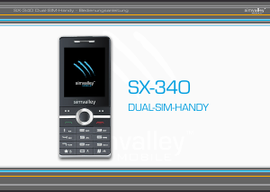 Bedienungsanleitung Simvalley SX-340 Handy