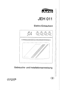 Bedienungsanleitung Juno JEH011W Herd