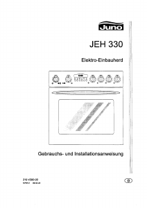 Bedienungsanleitung Juno JEH330S Herd
