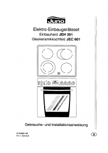 Bedienungsanleitung Juno JEH351W Herd
