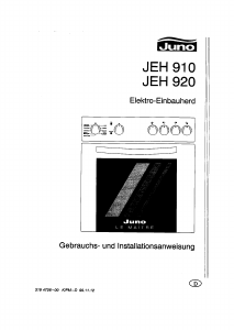 Bedienungsanleitung Juno JEH910E Herd