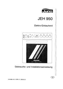 Bedienungsanleitung Juno JEH950E Herd