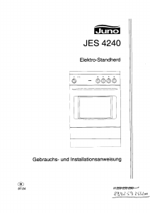 Bedienungsanleitung Juno JES4240 Herd