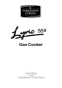 Bruksanvisning Parkinson Cowan L55VWN Lyric Spis