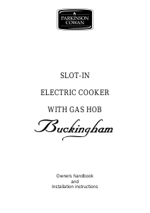 Bruksanvisning Parkinson Cowan R1200BUL Buckingham Spis