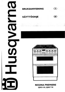 Käyttöohje Husqvarna QSG718 Liesi