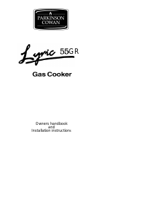 Bruksanvisning Parkinson Cowan LYR55GRN Lyric Spis