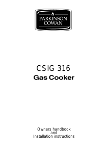 Bruksanvisning Parkinson Cowan SIG305GRL2 Spis