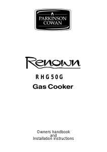 Bruksanvisning Parkinson Cowan RHG50GGRN Renown Spis