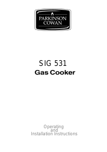 Bruksanvisning Parkinson Cowan SIG531WN Spis