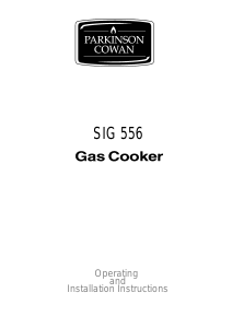 Bruksanvisning Parkinson Cowan SIG556WL Spis