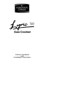 Bruksanvisning Parkinson Cowan L50WL Lyric Spis