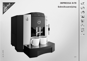 Handleiding Jura IMPRESSA XF70 Koffiezetapparaat