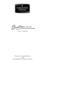 Bruksanvisning Parkinson Cowan OVA60TCBUN Ovation Spis