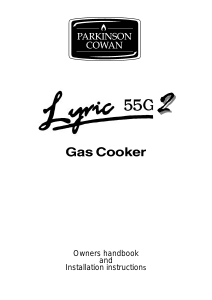 Bruksanvisning Parkinson Cowan LYR55G2BN Lyric Spis