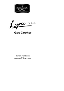 Bruksanvisning Parkinson Cowan LYR50CL Lyric Spis