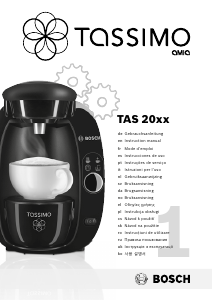 Manual Bosch TAS2001 Tassimo Máquina de café