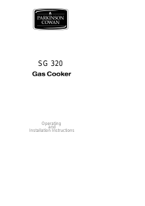 Bruksanvisning Parkinson Cowan SG320WN Spis