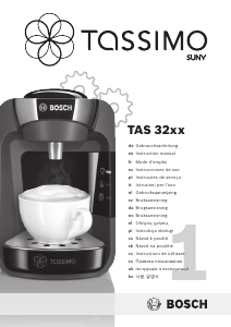 Εγχειρίδιο Bosch TAS3207 Tassimo Μηχανή καφέ