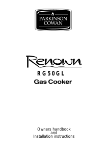 Bruksanvisning Parkinson Cowan RG50GLGRN Renown Spis