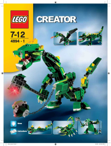 Bedienungsanleitung Lego set 4894 Creator Drachen