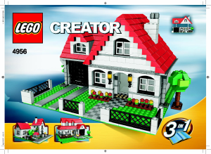 Bruksanvisning Lego set 4956 Creator Hus