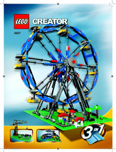 Bruksanvisning Lego set 4957 Creator Pariserhjul