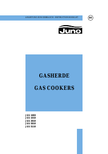 Bedienungsanleitung Juno JGS1000 Herd