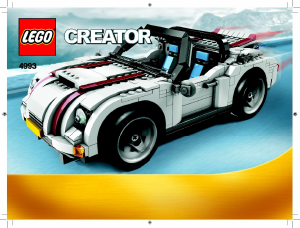 Mode d’emploi Lego set 4993 Creator Le cabriolet blanc