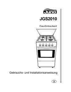 Bedienungsanleitung Juno JGS2010 Herd