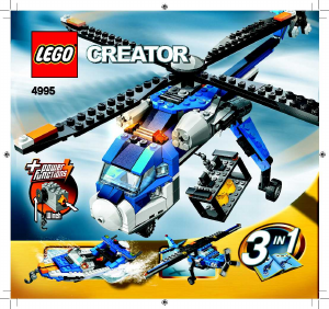 Mode d’emploi Lego set 4995 Creator L'helicoptère cargo