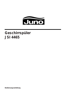 Bedienungsanleitung Juno JSI4465B Geschirrspüler