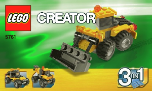 Manual Lego set 5761 Creator Mini digger