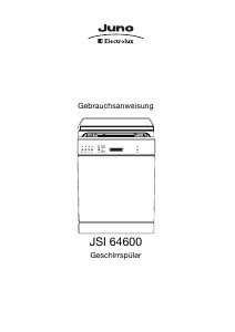Bedienungsanleitung Juno-Electrolux JSI64600B Geschirrspüler