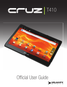 Bruksanvisning Velocity Micro Cruz T410 Tablet