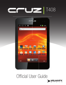 Handleiding Velocity Micro Cruz T408 Tablet