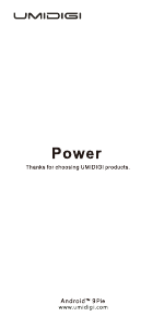 説明書 Umidigi Power 携帯電話