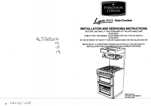 Bruksanvisning Parkinson Cowan L50GDBNG Lyric Spis